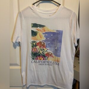 Abercrombie Kids Soft White Crewneck Tee